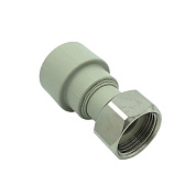 Муфта с накидной гайкой 25 х 3/4" (ВР) ПП (PP-R100) серая HEISSKRAFT